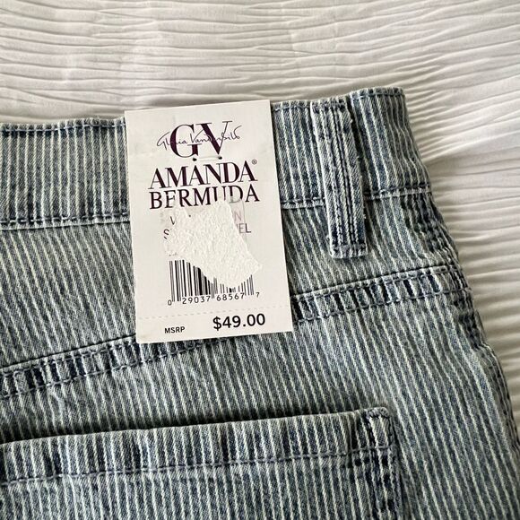 🆕 Gloria Vanderbilt Amanda Denim Bermuda Shorts size 6 - Picture 7 of 10